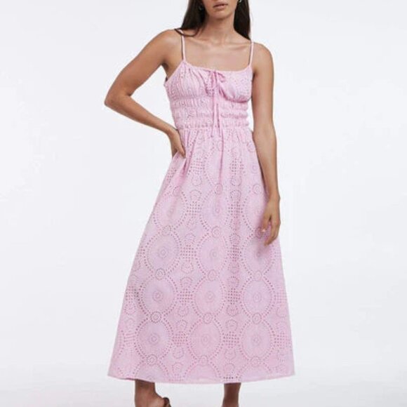 Charlie Holiday Anne Maxi Dress in Rose Size Small NWT - Picture 5 of 11